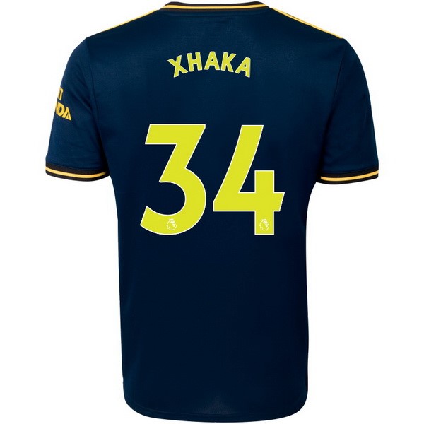 Camiseta Arsenal NO.34 Xhaka Replica Tercera Ropa 2019/20 Azul